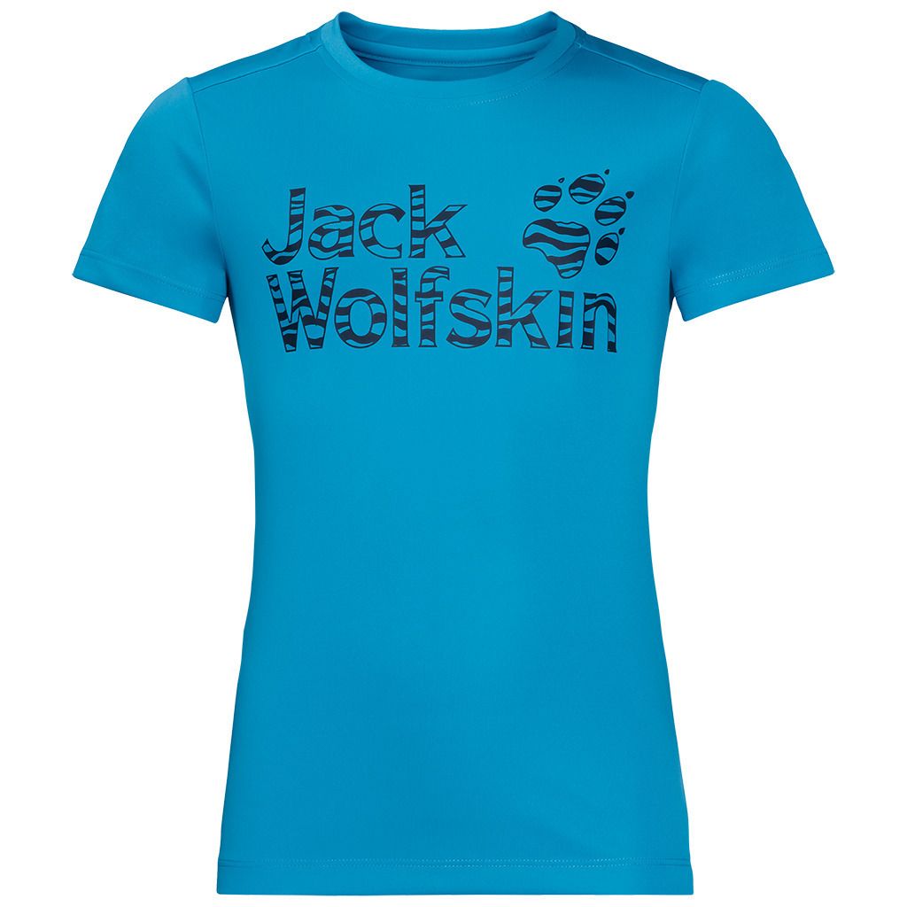 Jack Wolfskin Kids Jungle T Shirt Tee Top Sun UV Shield Shirt Childrens UPF 50+ - Turquoise