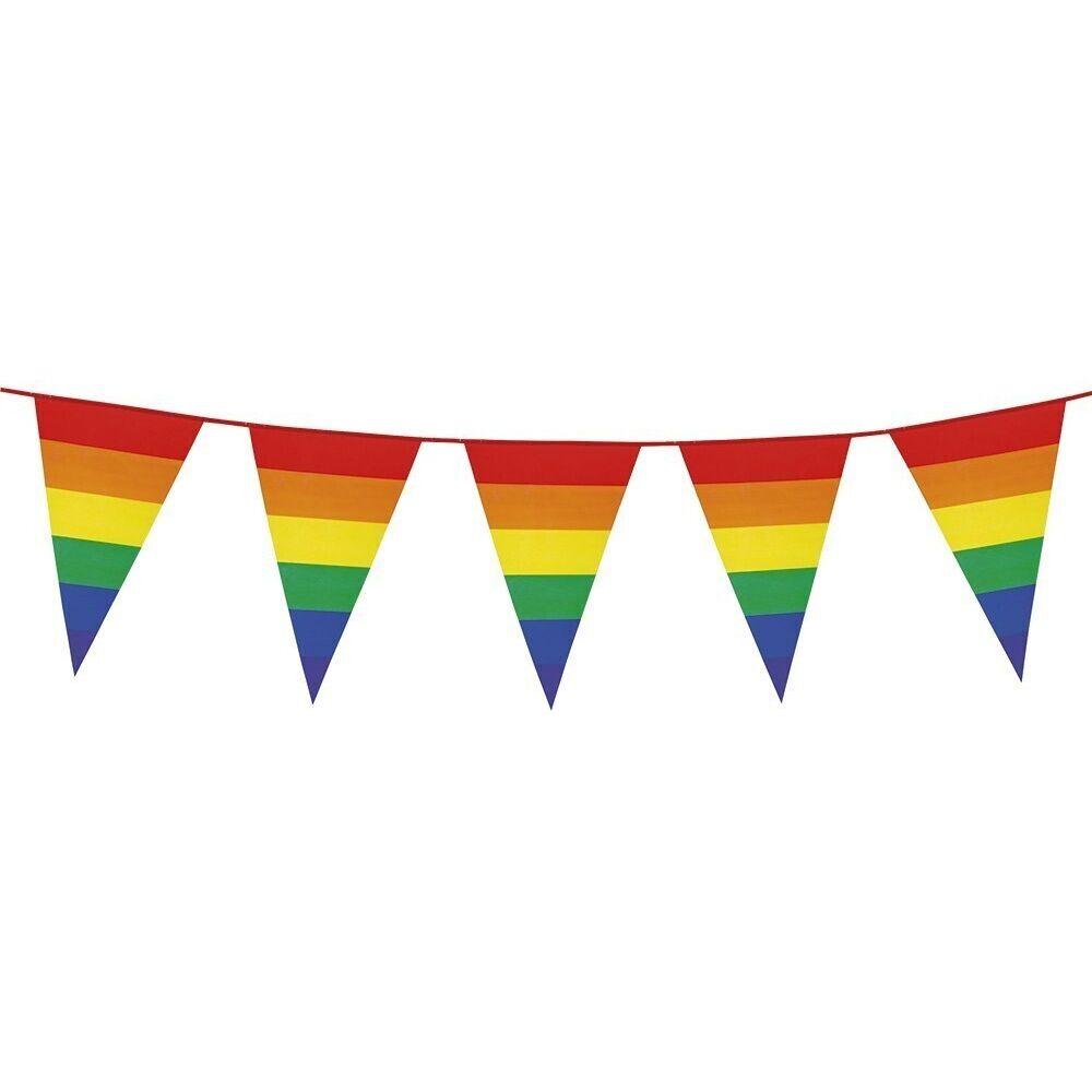 3.6m RAINBOW BUNTING FLAG Party Banner Birthday Triangle Flags Decor Pride