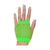 1 Pair Fishnet Gloves Fingerless Wrist Length 70s 80s Costume Party - Neon Green