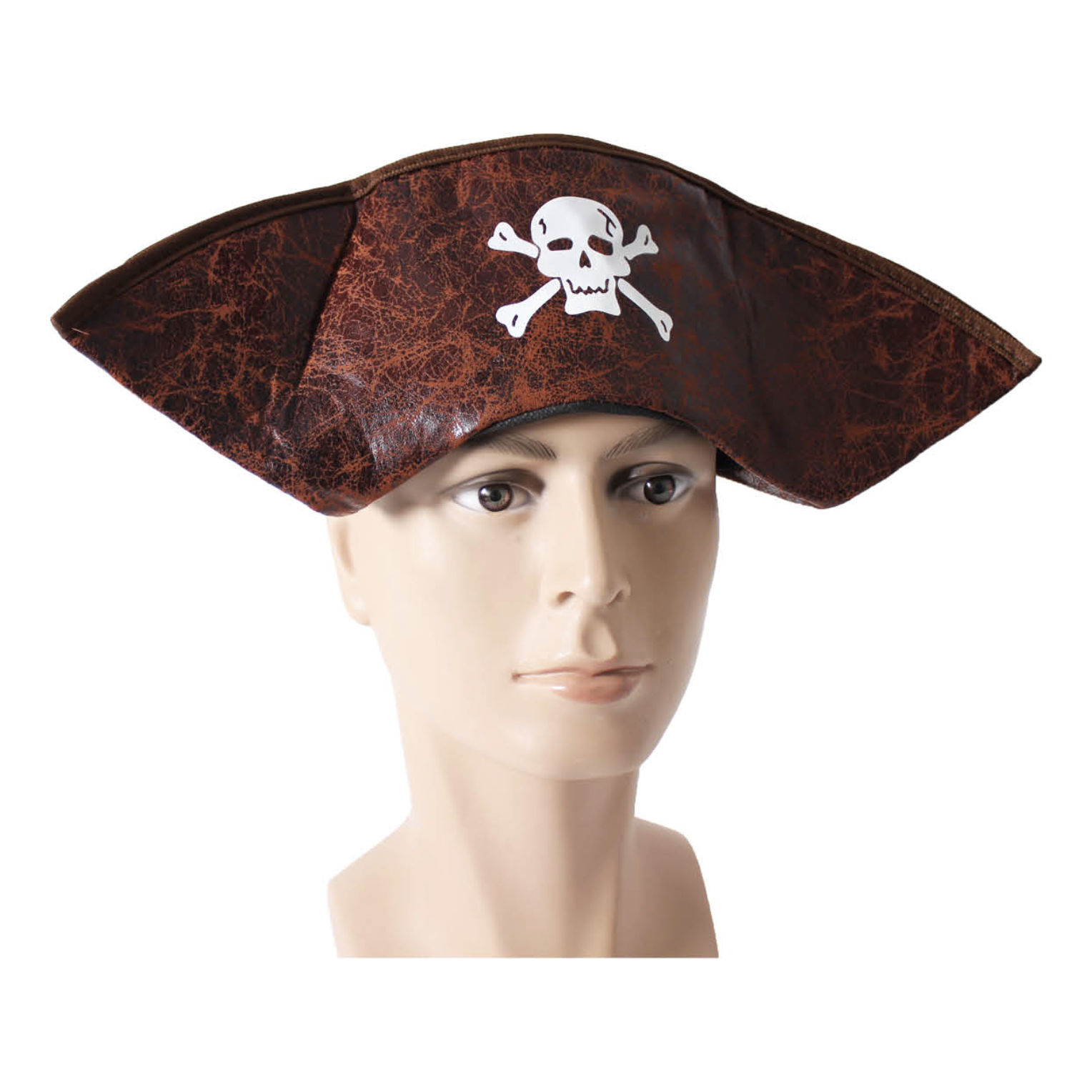 PIRATE HAT Costume Accessory Tricorn Captain Cap Halloween Fancy Dress Carribean