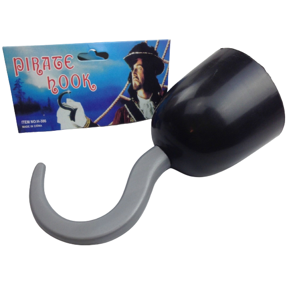 PIRATE HOOK Captain Hand Halloween Fancy Dress Up Costume Swashbuckler
