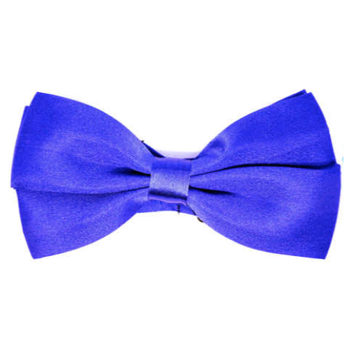 Mens BOW TIE Wedding Tuxedo Formal Bestman Necktie Classic Plain Party Pre-tied - Blue