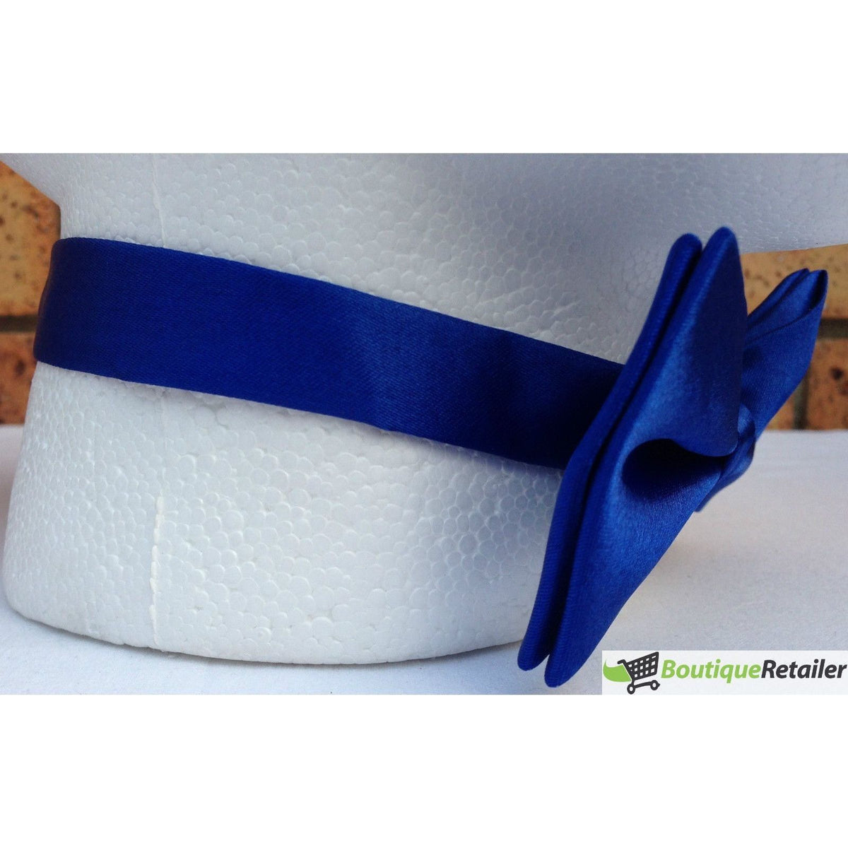Mens BOW TIE Wedding Tuxedo Formal Bestman Necktie Classic Plain Party Pre-tied - Blue