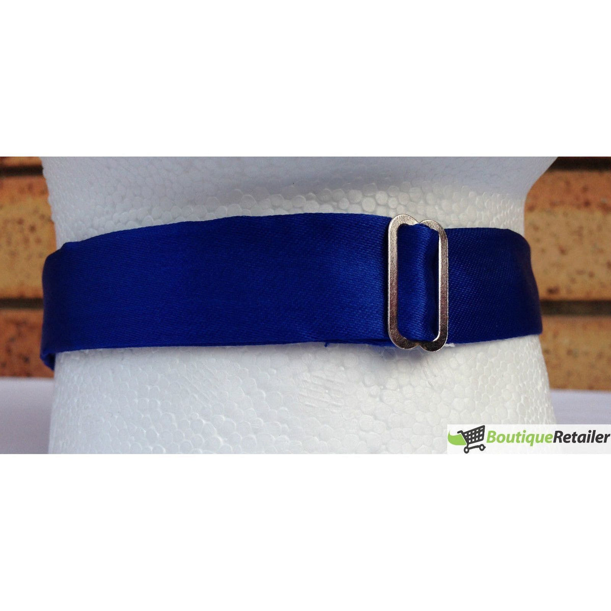 Mens BOW TIE Wedding Tuxedo Formal Bestman Necktie Classic Plain Party Pre-tied - Blue