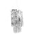 2 Tier Foil Metallic Tinsel Hanging Chandelier Party Decoration - Silver