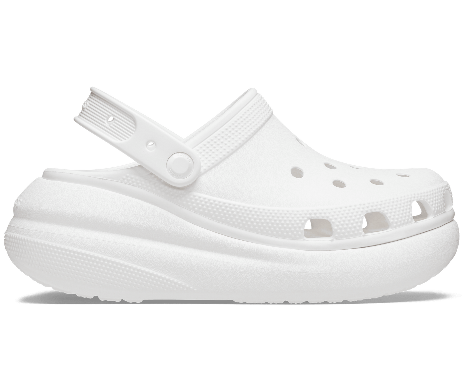 Crocs Classic Crush Platform Clogs Sandals - White