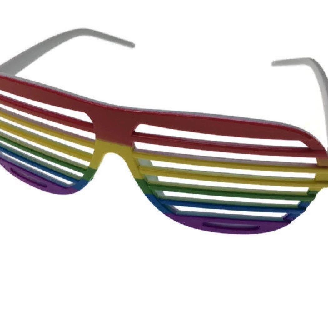12x RAINBOW GLASSES Sunglasses Mardi Gras Gay Pride LGBT Party Costume BULK