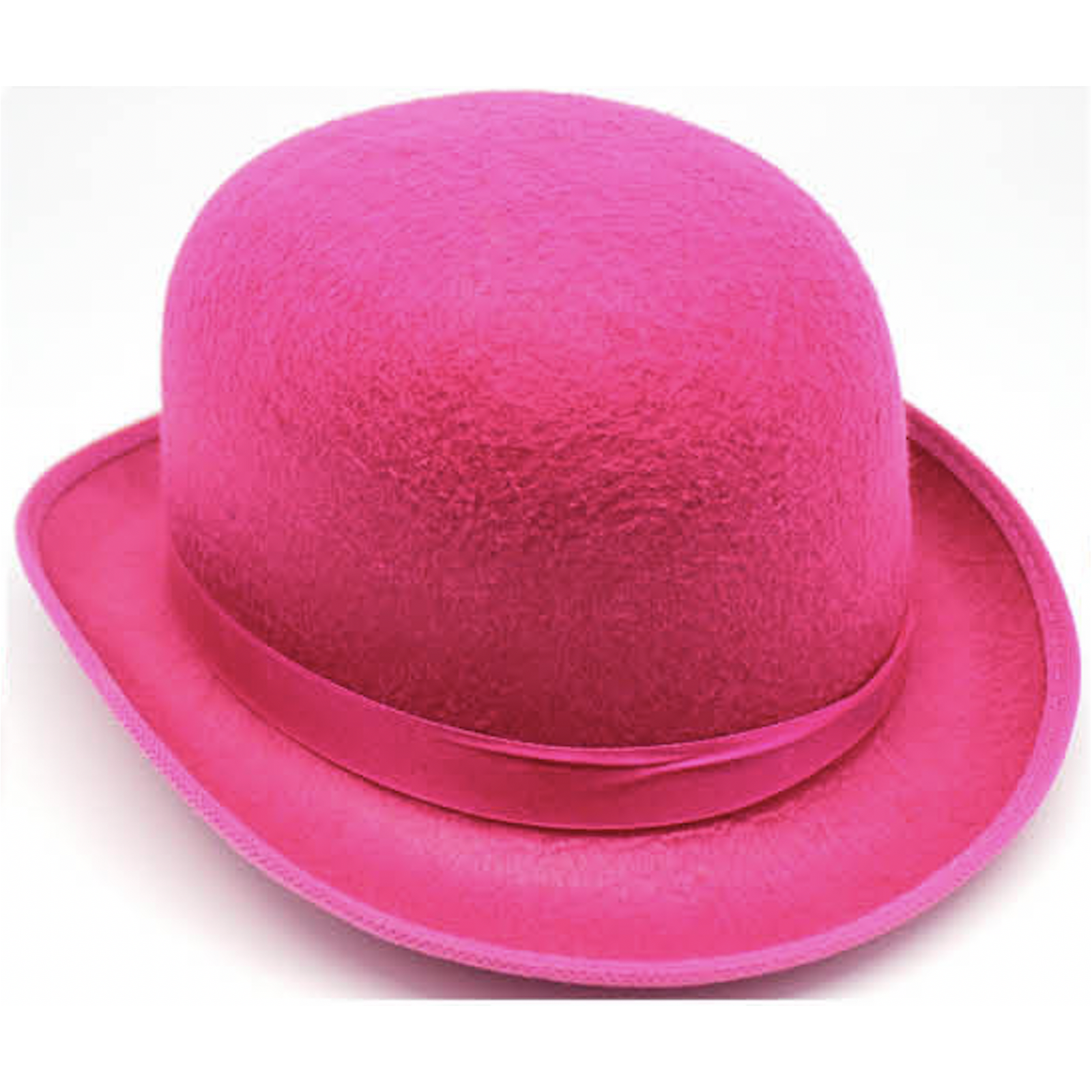 BOWLER HAT Party Costume Derby Fancy Dress Dance Halloween Vintage Cap - Hot Pink