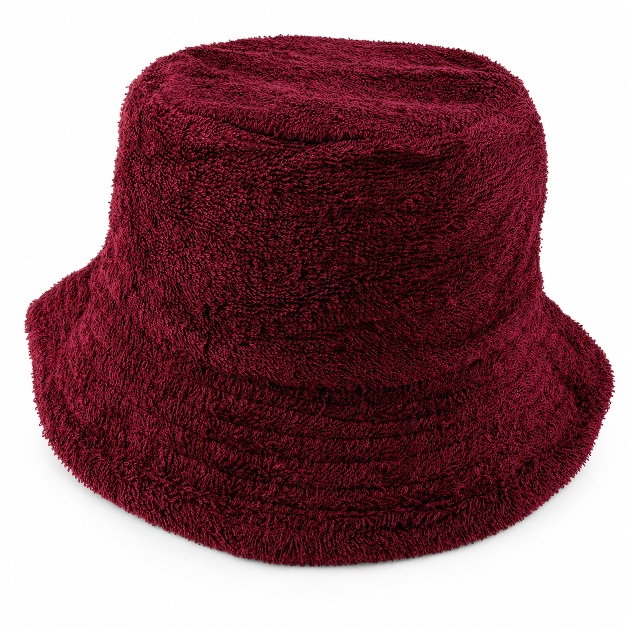 Terry Towelling Bucket Hat Daggy Fishing Camping Retro Aussie Lad Cap - Maroon