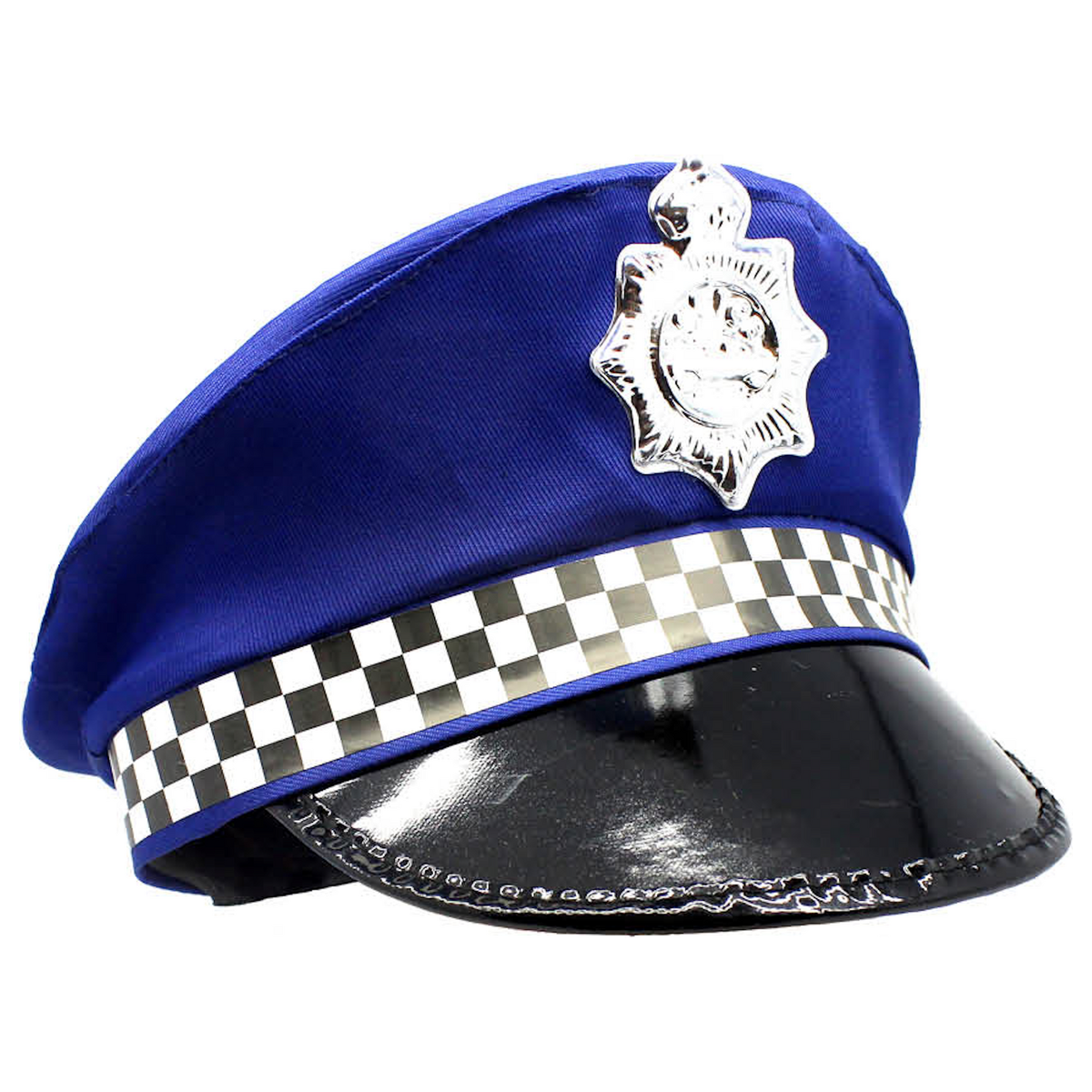 Police Officer Hat Pilot Cop Costume Party Cap Halloween Book Week - Blue