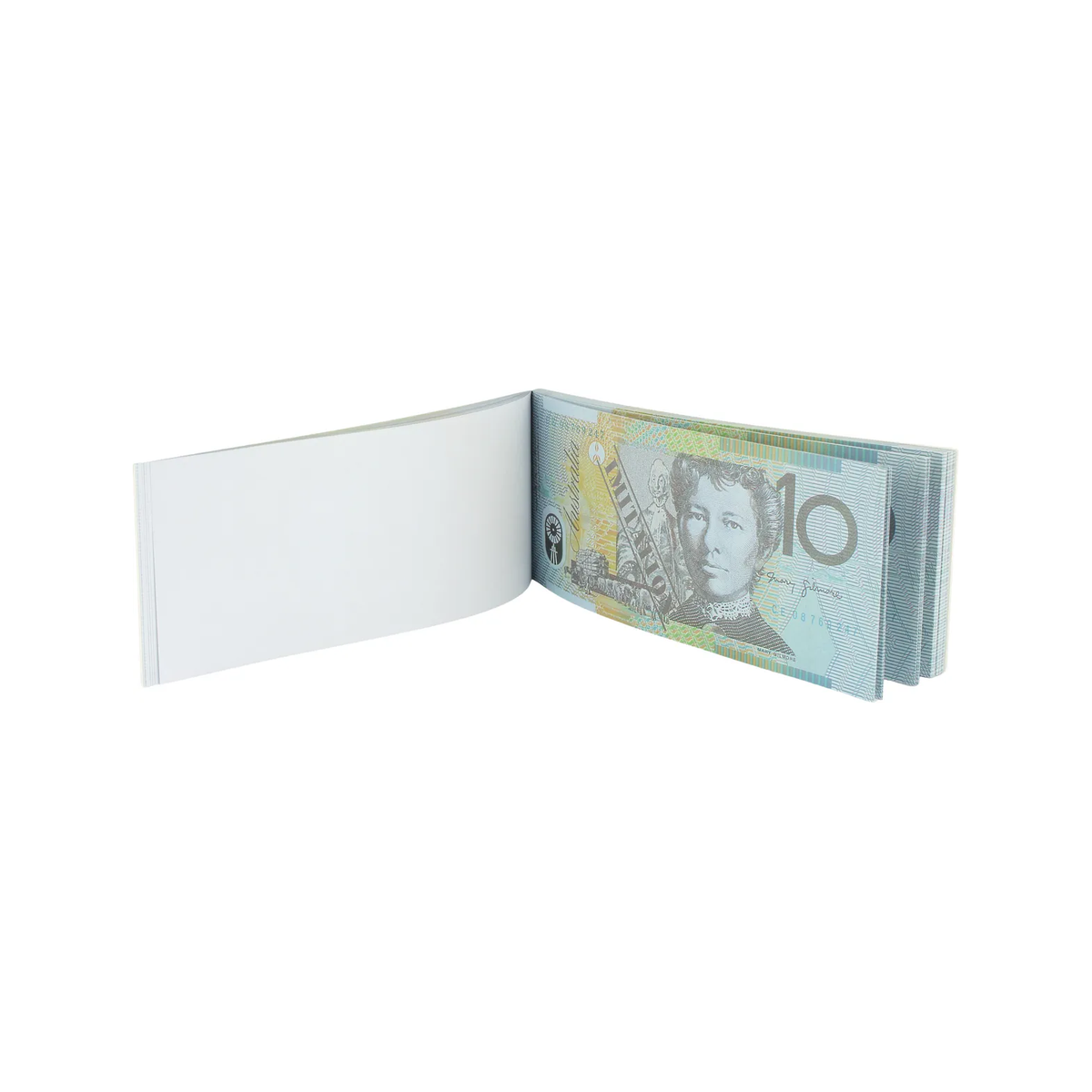 10 Dollar Australian Souvenir Note Pad Fake AUD Money - 1 Pack of 50 Sheets
