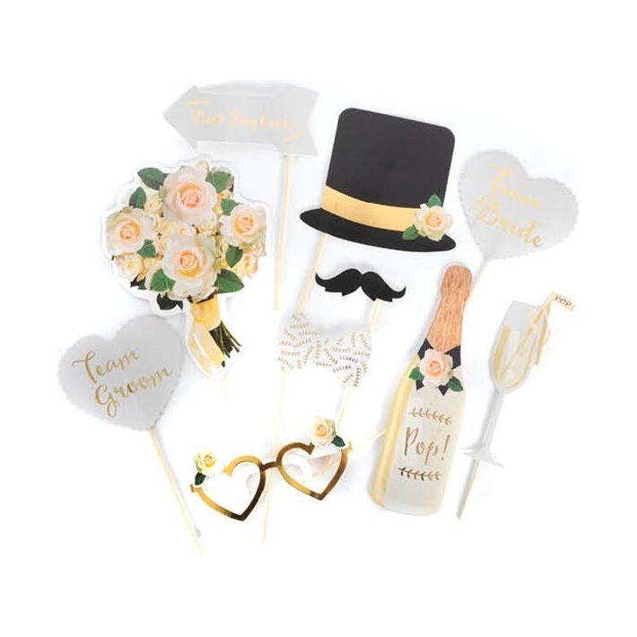 10x Bride To Be Photo Booth Props Hens Bridal Party Bachelorette Selfie