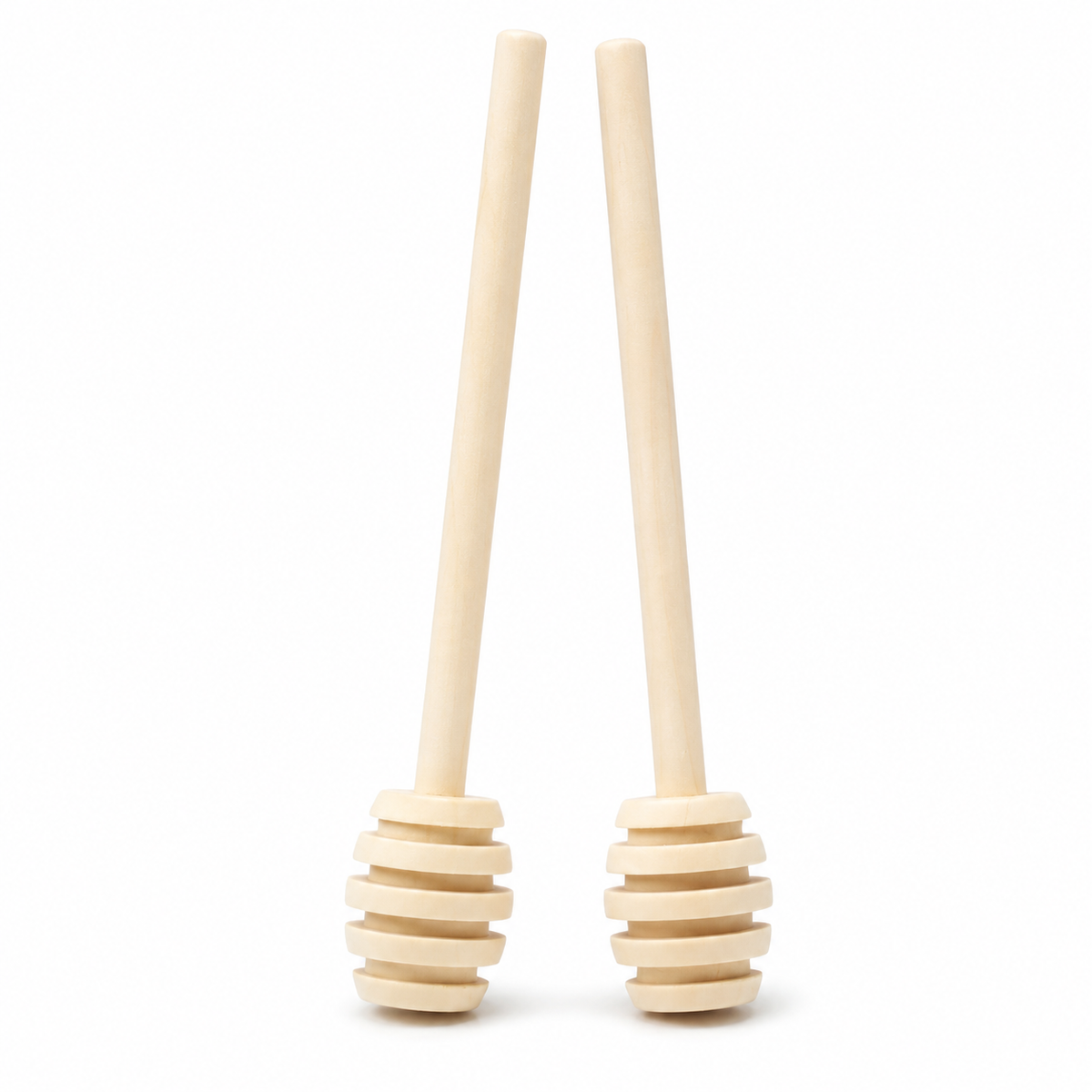 2x 16cm Honey Dippers Wooden Drizzler Dip Stick