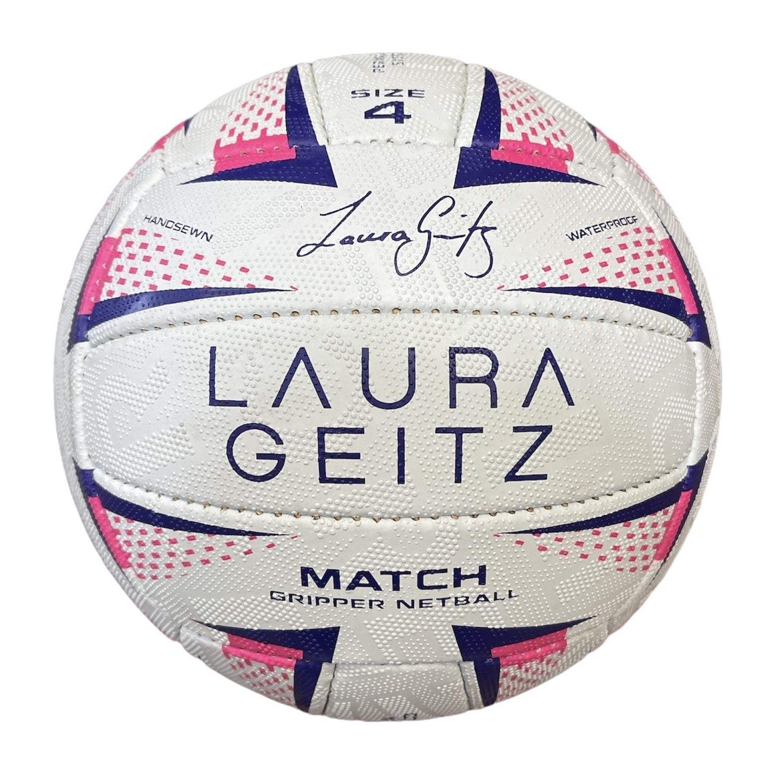 Laura Geitz Match Gripper Netball Hand Sewn Waterproof Official Size 4