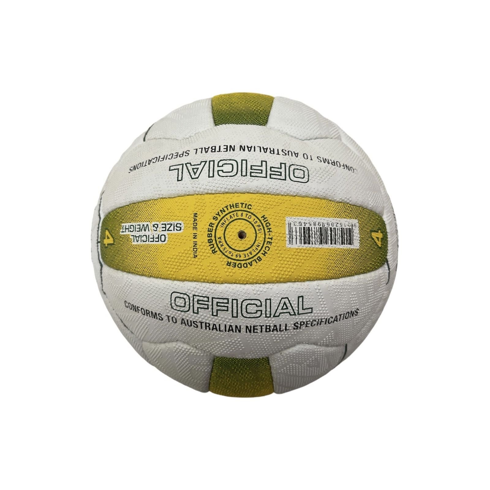 Kim Green Match Gripper Netball Hand Sewn Waterproof Net Ball Official Size 4