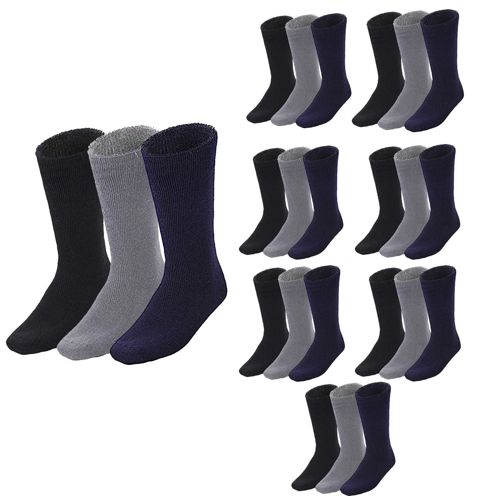 24 Pairs BAMBOO SOCKS Mens Heavy Duty Premium Thick Work Socks Cushion BULK - Assorted Colour Pack