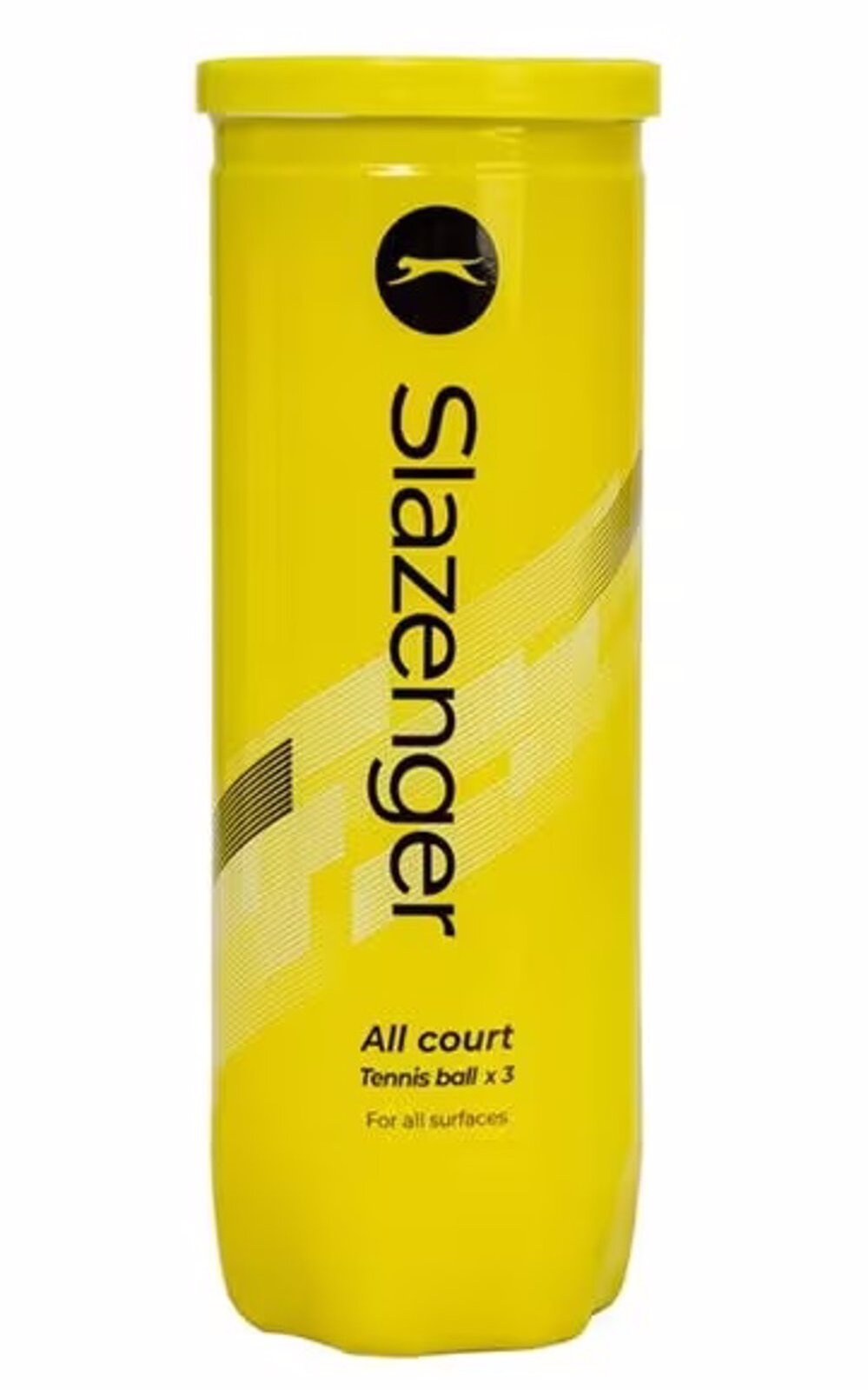 Slazenger Club All Court Tennis Balls 3-Ball Tube - Yellow