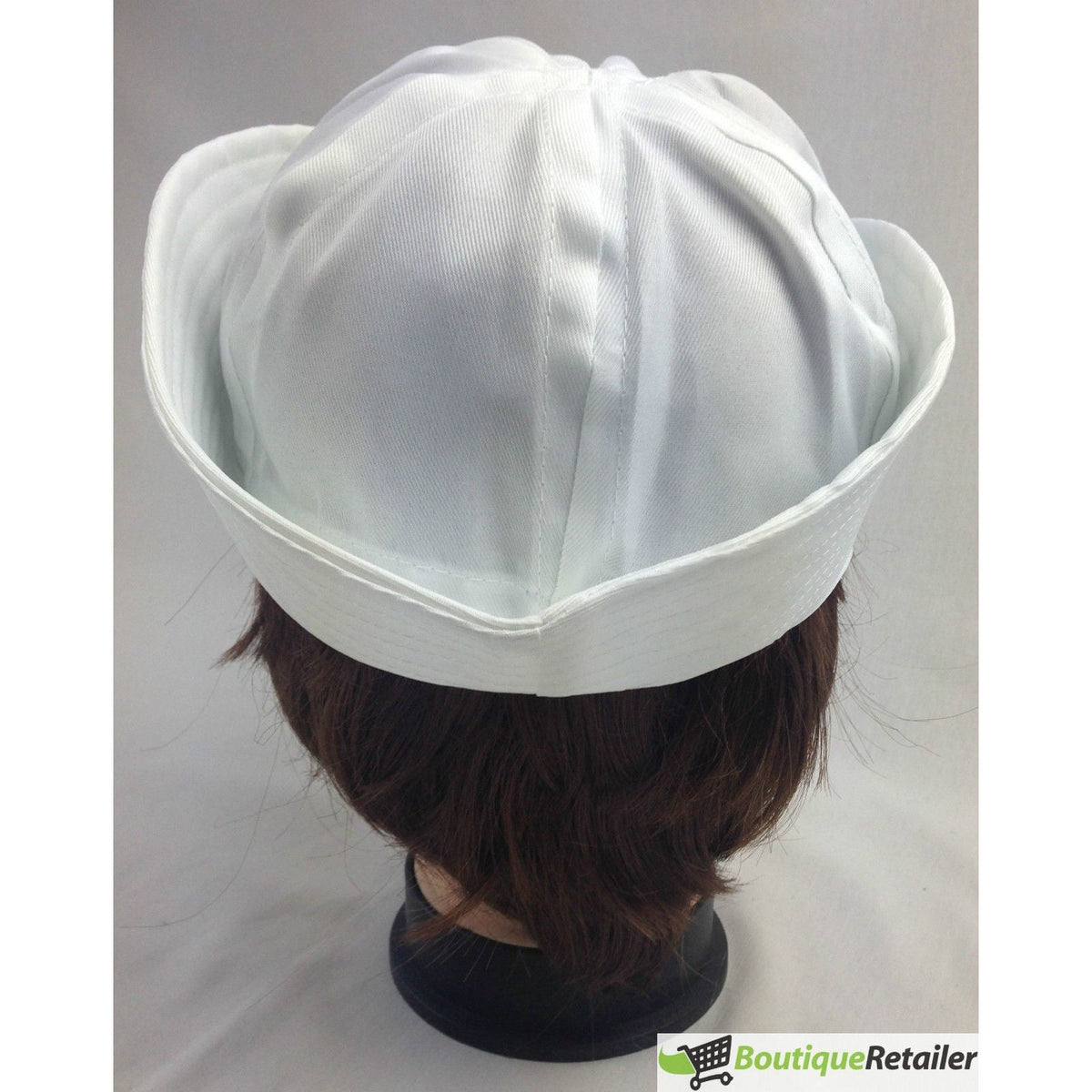Adult White Sailor Hat Marine Unisex Gob Captain Navy Hen's Night Doughboy Cap