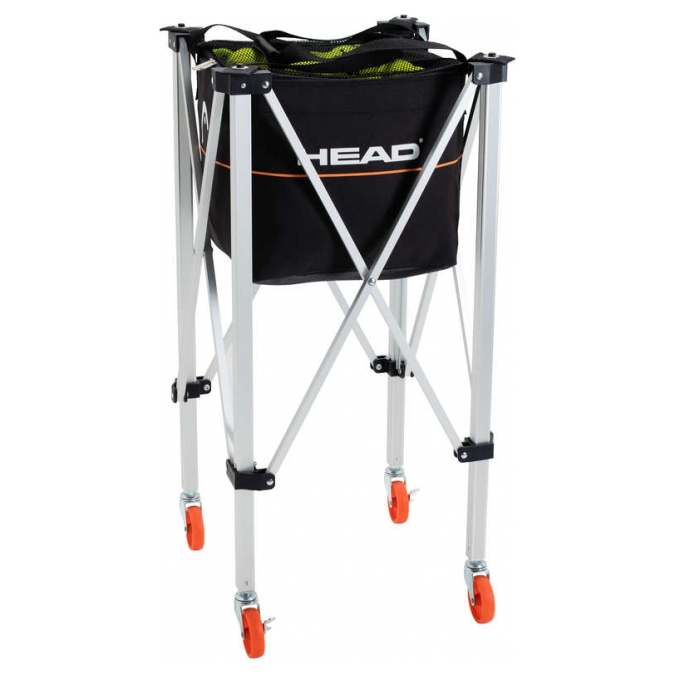 Head Ball Trolley 120 Balls Coaching Teaching Basket Cart Training Foldable