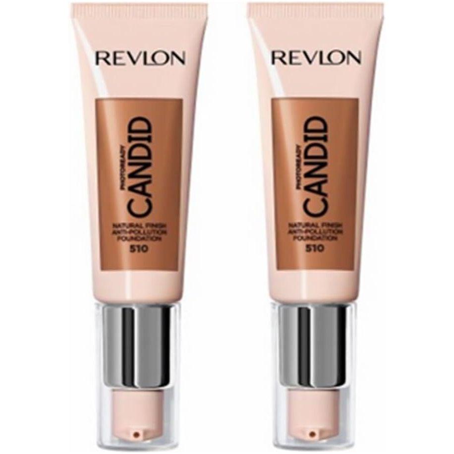 2x Revlon 22ml Photoready Candid Foundation - 510 Capuccino