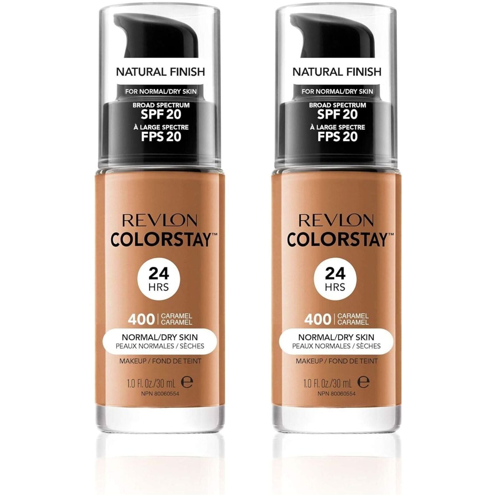 2x Revlon 30ml ColorStay Makeup for Normal/Dry Skin - Caramel 400