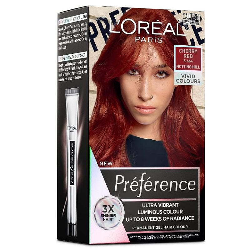 LOreal Paris Preference Vivids Permanent Hair Colour Cherry Red 5.664