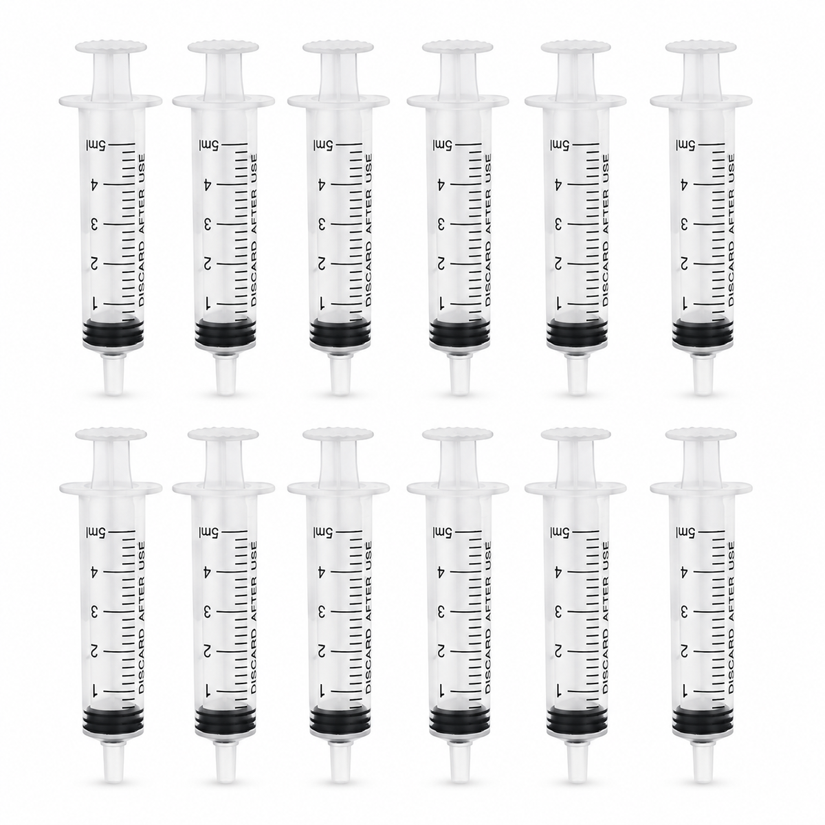 12x 5ml Dessert Syringes Cocktail Cake Party Shooter Crafts