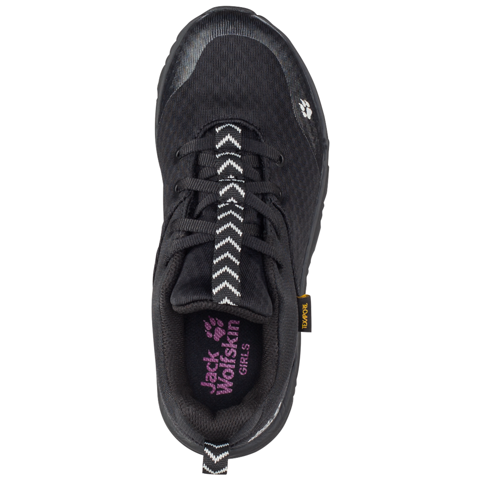 Jack Wolfskin Girls Phoenix Texapore Low Shoes Hiking Trekking - Black - Black