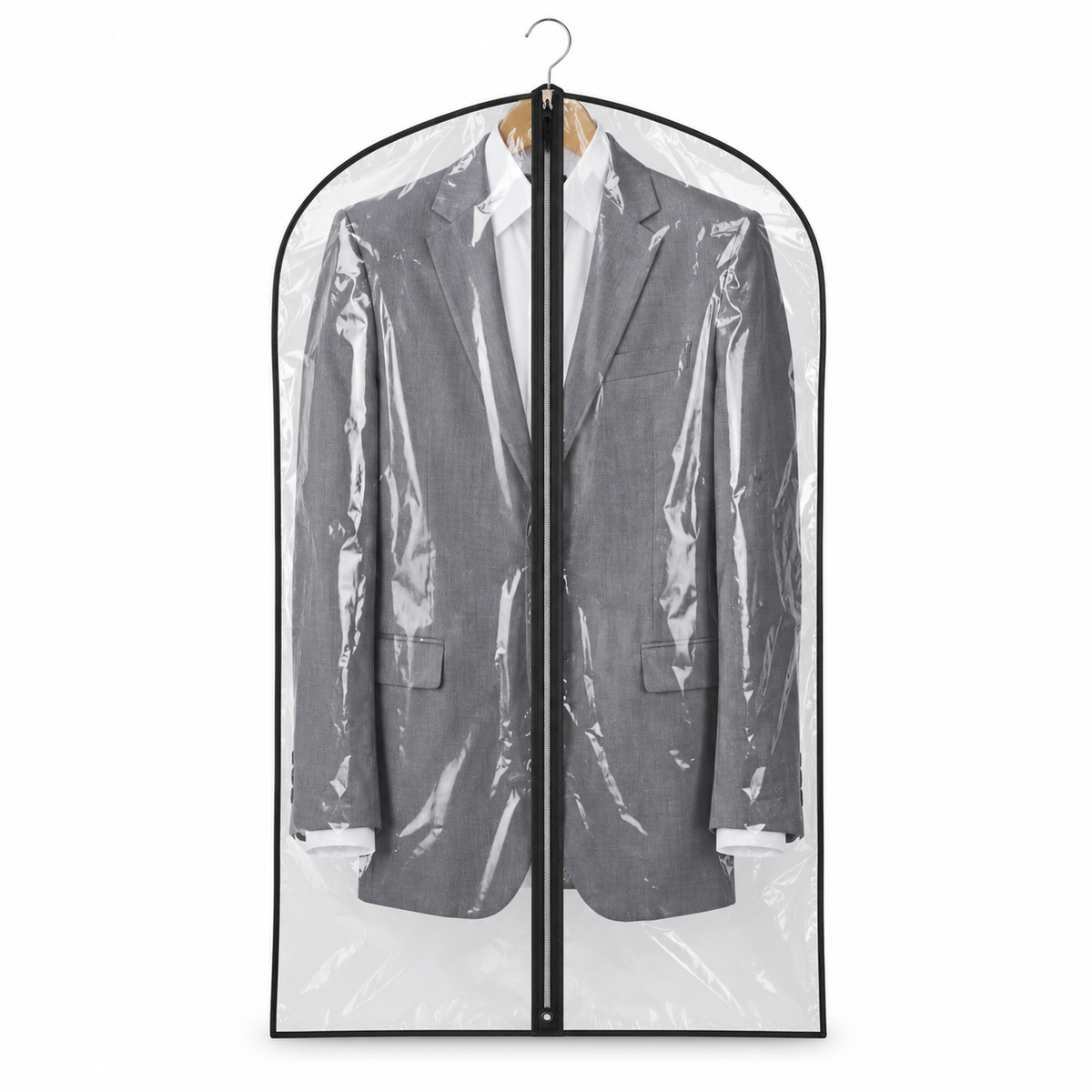 1x Suit Cover with Zipper Garment Clothing Coat Jacket Storage/Protector  (60x137cm)