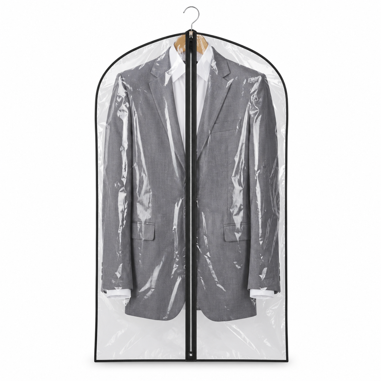 1x Suit Cover with Zipper Garment Clothing Coat Jacket Storage/Protector  (60x137cm)