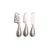 3pc Euroline Stainless Steel Cheese Knife Set Kitchen Cutlery - Silver