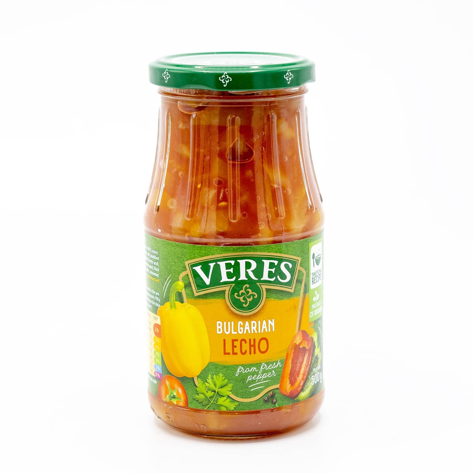 VERES 500g Bulgarian Lecho Roasted Capsicum Peppers & Tomato Relish Spread