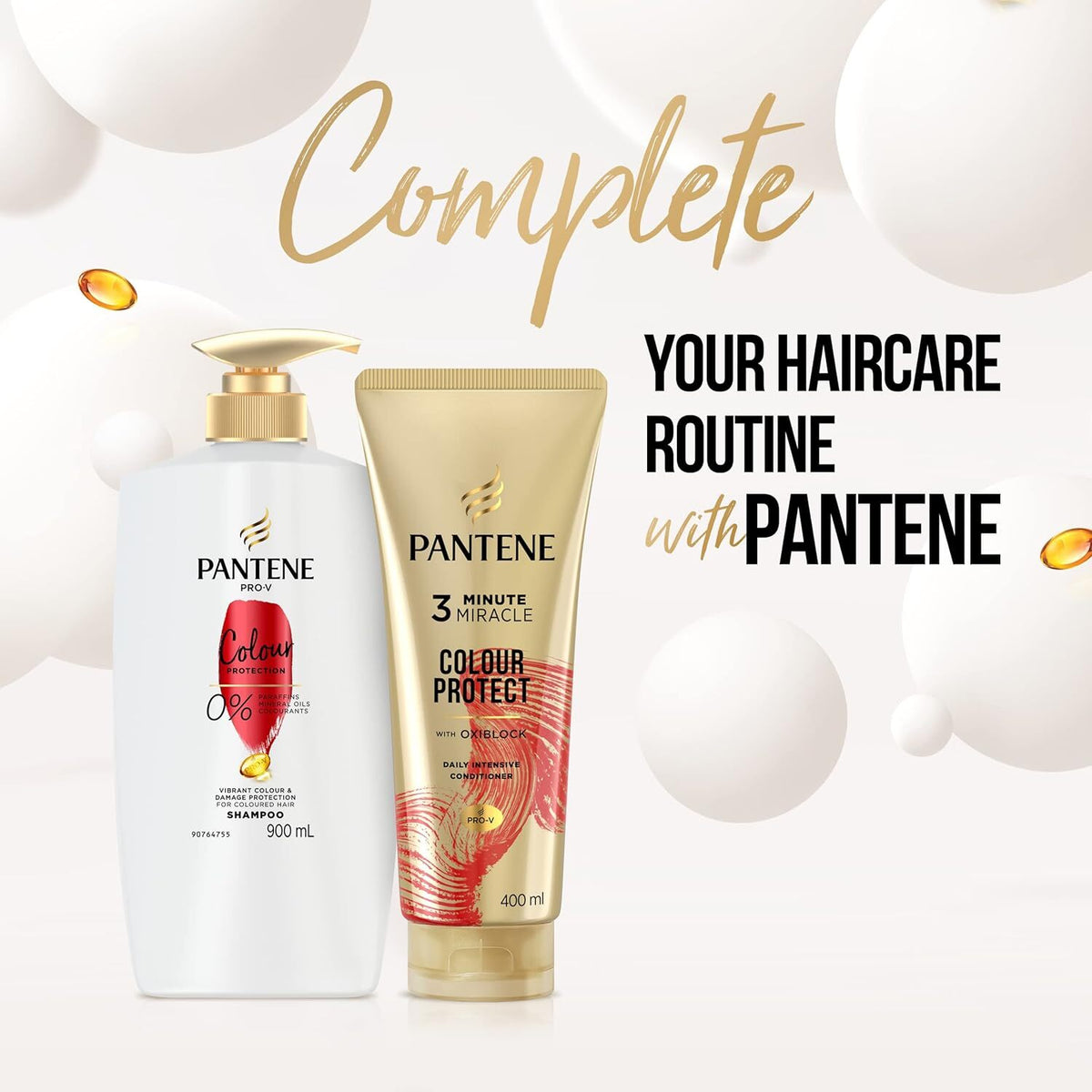 Pantene 400ml 3 Minute Miracle Colour w Oxiblock Intensive Conditioner
