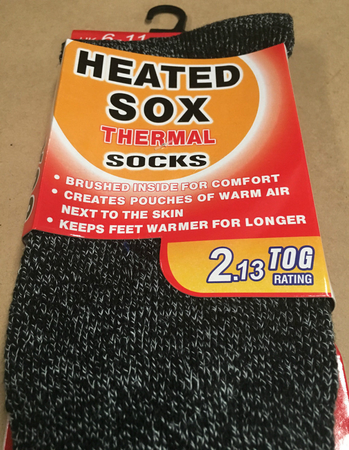 4 Pairs Mens THERMAL HEATED SOCKS Warm Winter Comfort Mens Work Sox Ski BULK - 6-11 UK