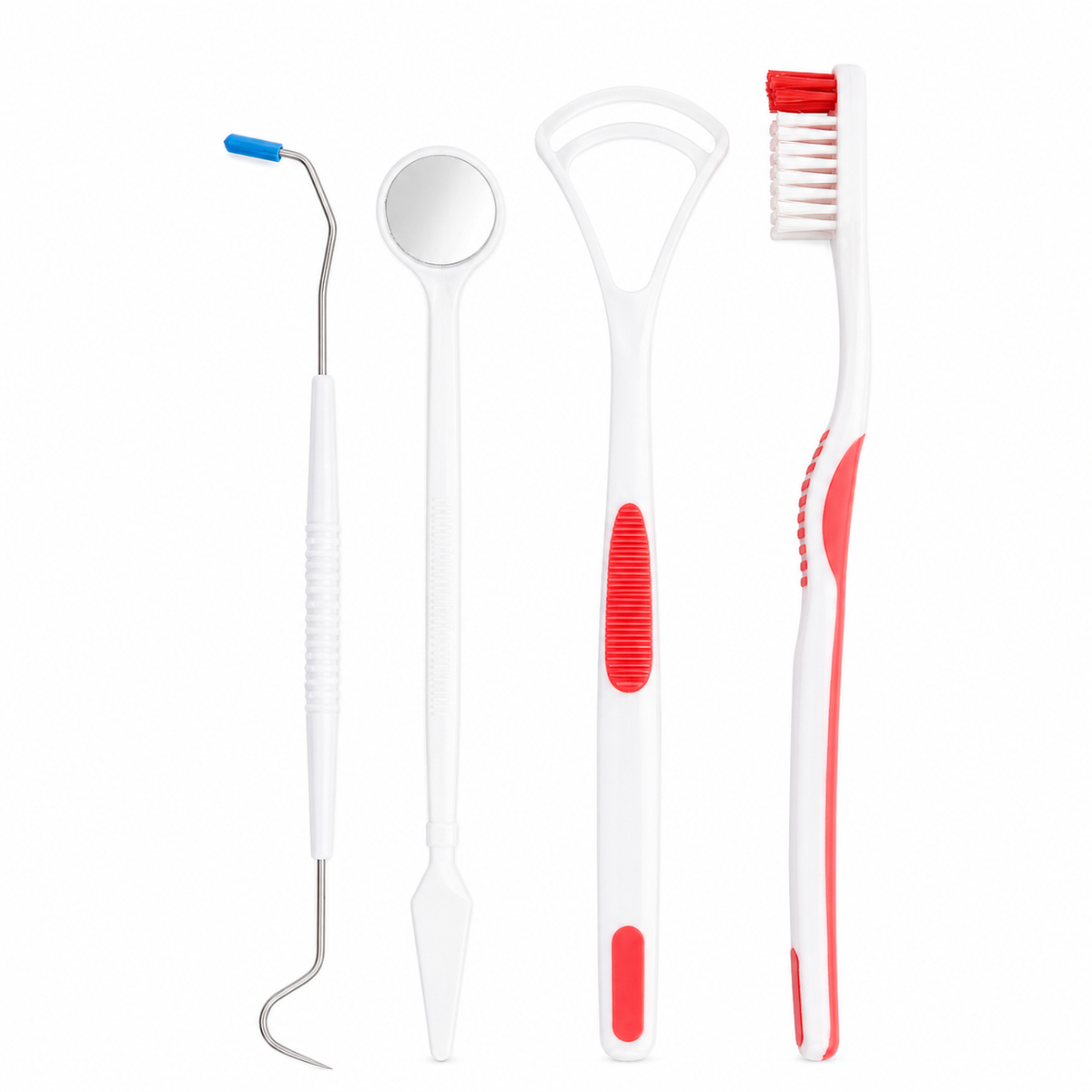 4pcs Oral Care Kit Dental Care Kit Teeth Hygiene Tool set w/ Toothbrush & more
