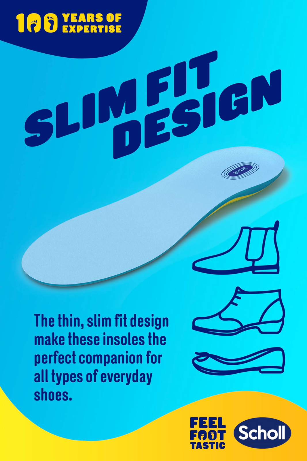 Scholl Gel Activ Insoles Everyday Women with Odour Control - One Size