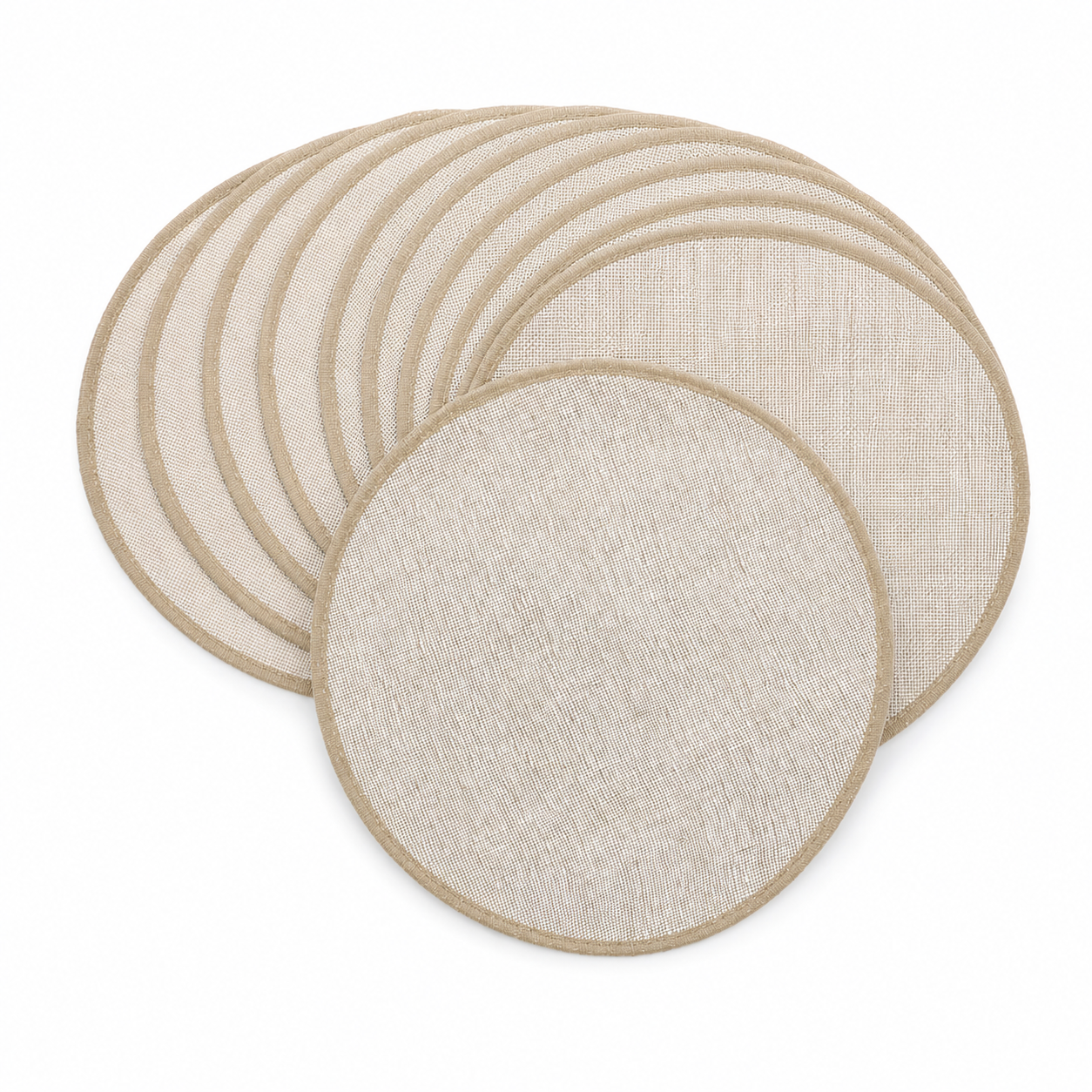 10x Reusable Cotton Steamer Cloth Mat Round 22cm