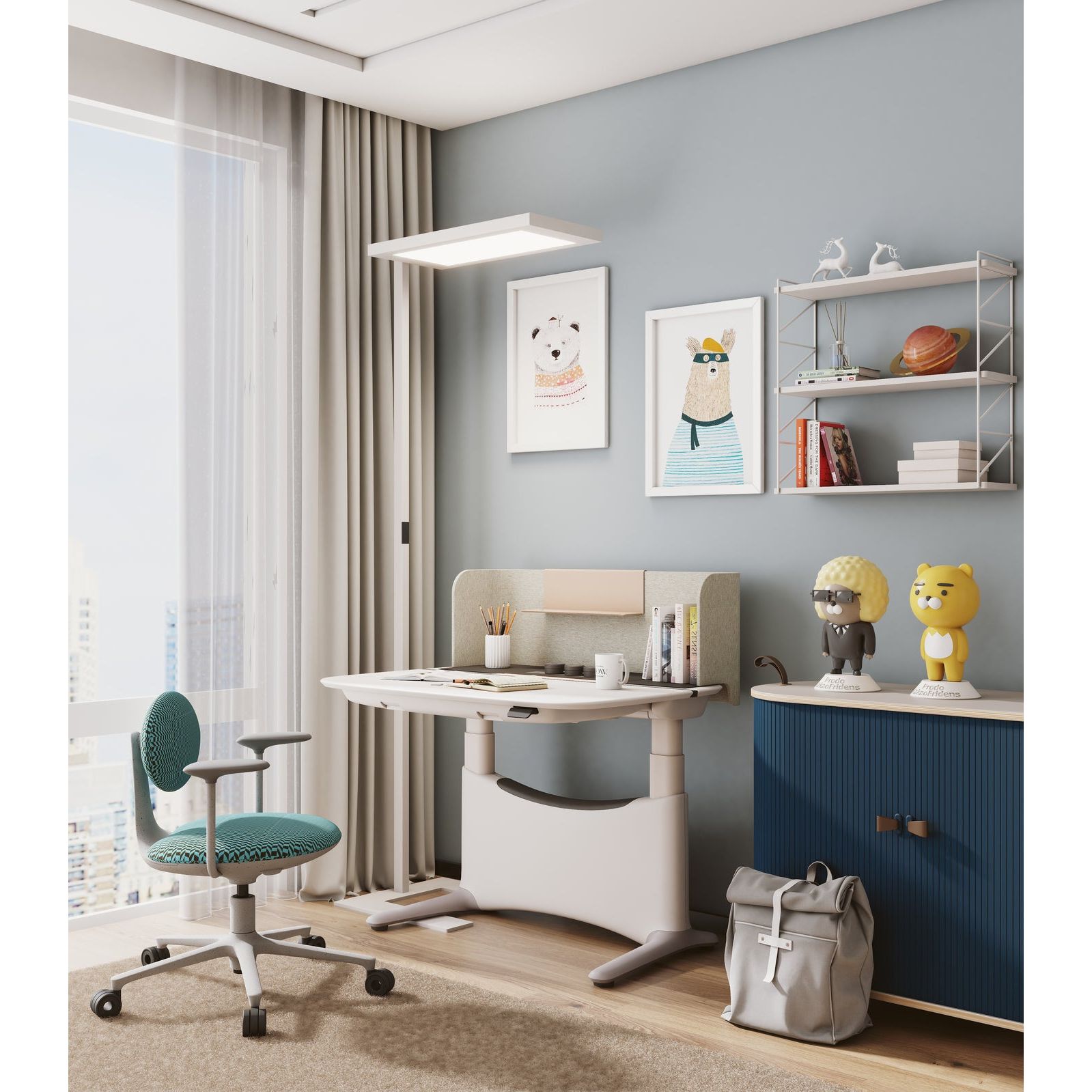 1.2m UFOU UPON Standing Desk Height Adjustable Motorised Electric Sit Stand Table Riser