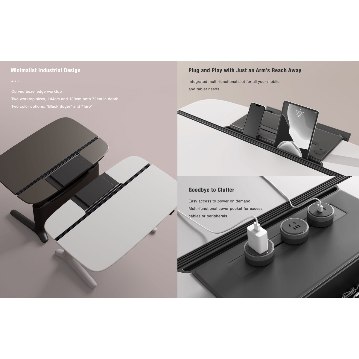 1.2m UFOU UPON Standing Desk Height Adjustable Motorised Electric Sit Stand Table Riser