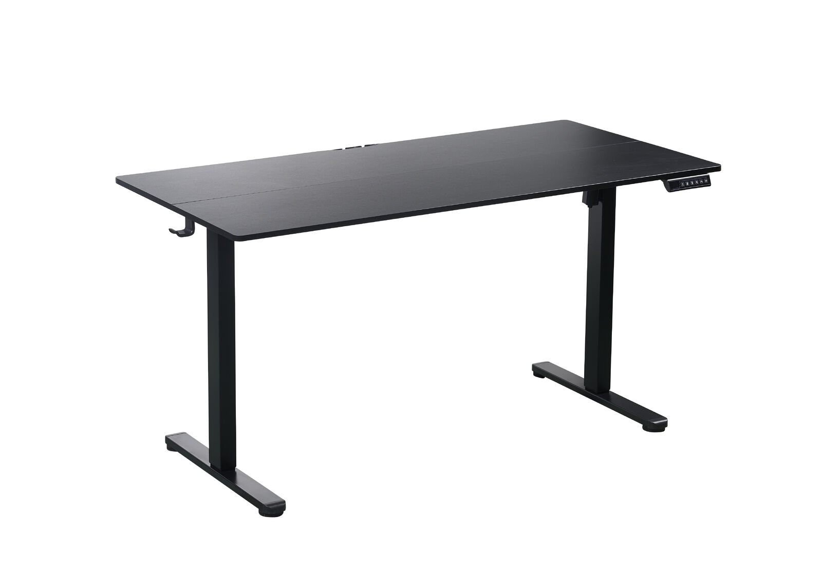 140 x 70cm Electric Standing Desk Height Adjustable Motorised Electric Sit Stand in Black