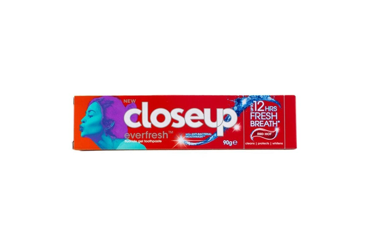 9x Closeup Toothpaste Everfresh Red Hot 90g