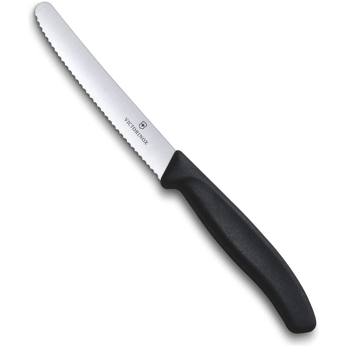 1x Victorinox Standard Wavy Edge Steak and Tomato Knife - Black