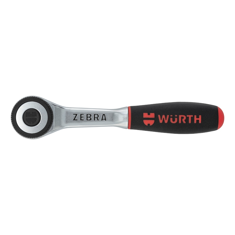 Wurth 1/4" Reversible Ratchet Wrench 360 Degree Twist Handle Chrome Vanadium 135mm