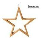 Large Ceiling Bamboo Star LED Hanging Lamp Natural Home Decor Lighting Pendant