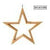 Large Ceiling Bamboo Star LED Hanging Lamp Natural Home Decor Lighting Pendant