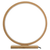 Bamboo Single Ring LED Lamp Light Modern Scandi Minimalistic - Natural