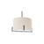 Modern Scandi Metal Hanging Pendant Lamp w/ Linen Shade Light - Matte Black