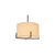 Modern Scandi Metal Hanging Pendant Lamp w/ Linen Shade Light - Matte Black
