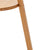 Natural Wooden Tripod Floor Lamp w/ Round Wood Shelf + Off White Linen Shade