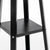 Eiffel 3 Tier Natural Wood Floor Lamp w/ Storage Shelves + Off White Linen Shade